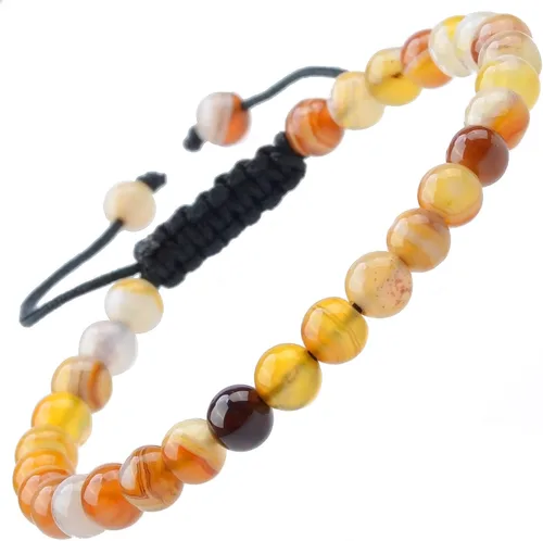 Vista 73 de MASSIVE BEADS - Pulseras ajustables unisex de cuentas de cristal de piedras preciosas con poder curativo natural, de macramé Piedras de 7 chakras