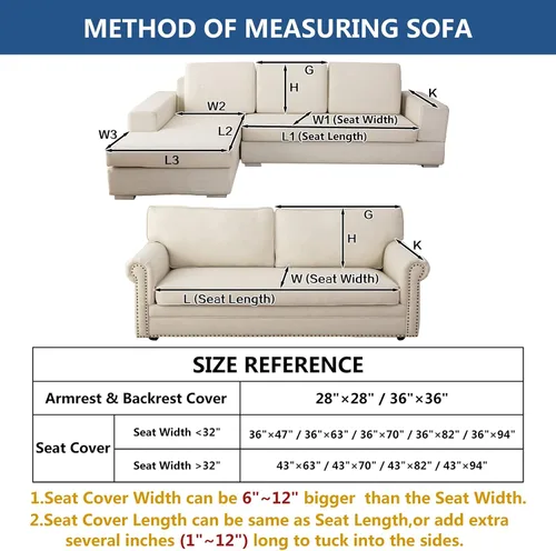 Vista 6 de Eismodra Almohadas para sofá, funda de sofá, fundas de sofá modular para sofá de 3 cojines, fundas de sofá para perros, gatos y mascotas, sofá Azul