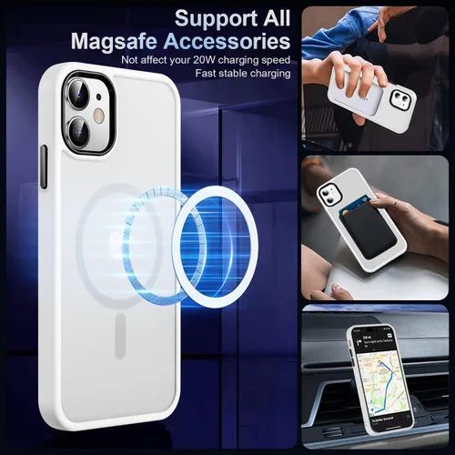 Vista 600 de MOCCA - Funda magnética resistente para iPhone XR de 6.1 pulgadas, compatible con MagSafe, funda con protección contra caídas de grado militar