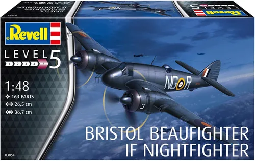 Vista 2 de Revell RV03854 03854 Beaufighter IF Nightfighter Plastic Model kit escala 1:48, sin pintar