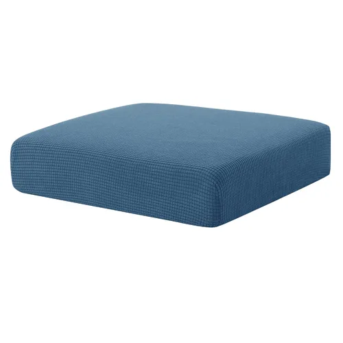 Vista 2 de Bundle of Hokway - Fundas de cojín elásticas para sofá, funda de cojín de asiento de sofá (azul oscuro, 1 unidad + 2 unidades)