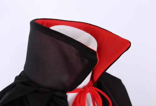 Vista 5 de yolsun Capa reversible negra y roja para adultos, disfraz de bruja de vampiro de Halloween