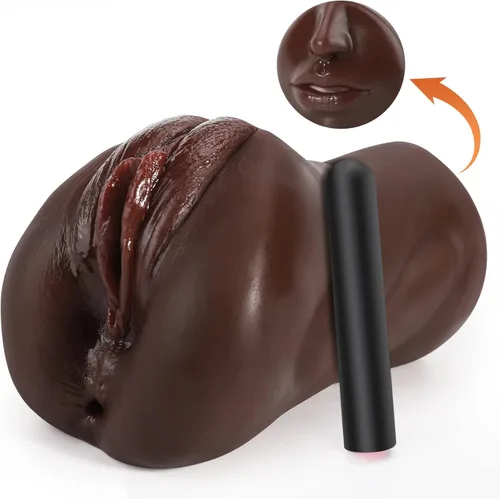 Vista 7 de Masturbadores Masculinos de Bolsillo con Vibrador de Bala - Masturbador Masculino 3 en 1 con 10 Modos de Vibración, Coños de Bolsillo con Boca