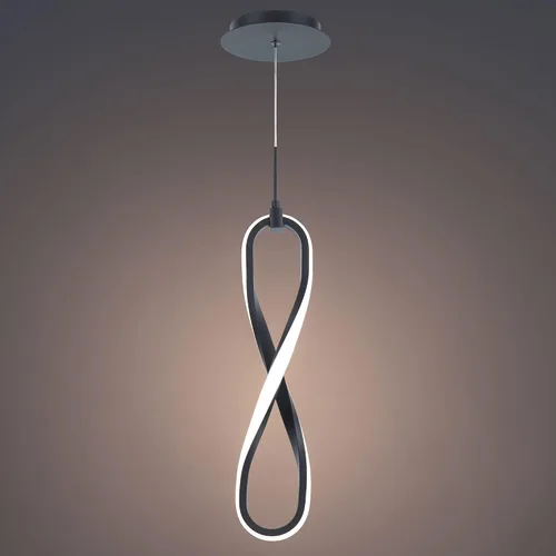 Vista 4 de WAC Lighting dweLED, mini colgante LED Marise 4in 3000K en negro