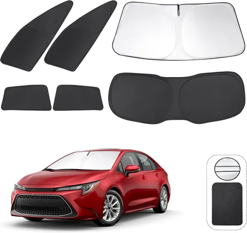 Vista 135 de TINGLU Persianas de ventana para Honda CR-V 2023-2026, accesorios para ventanas laterales de automóvil, parabrisas triangular, parasol para rayos UV