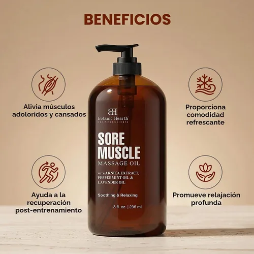 Vista 2 de Botanic Hearth Aceite de masaje Soremuscle - 8 Fl Oz