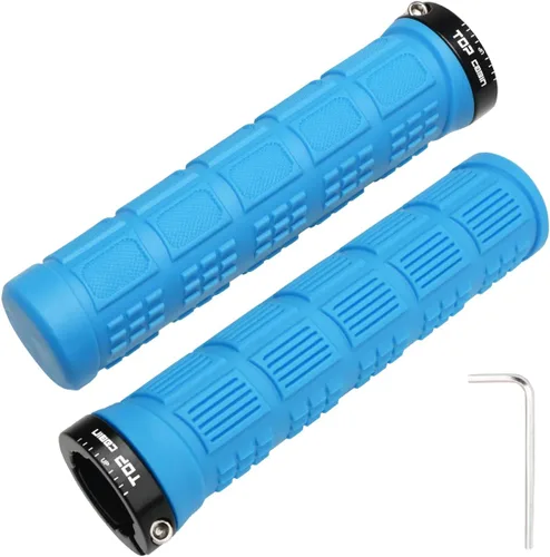 Vista 15 de TOPCABIN - Puños de manillar de bicicleta de doble bloqueo - Puños de goma cómodos para BMX y bicicleta de montaña