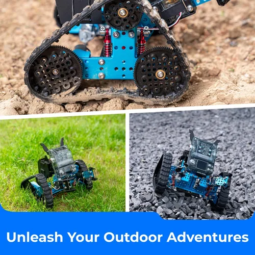 Vista 5 de Makeblock mBot2 Rover Emo Robot Programación para niños, kit de robótica interactiva de aprendizaje y juego al aire libre, codificación de control