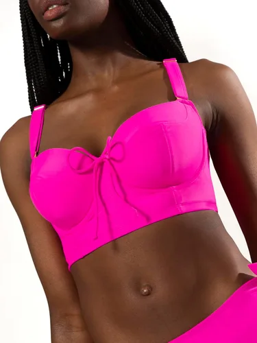 Vista 3 de Smart & Sexy - Top de bikini extra grande con varillas largas forradas para mujer