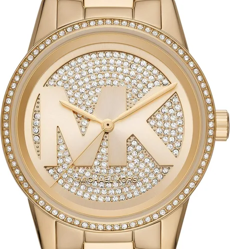 Vista 4 de Reloj Ritz de acero inoxidable para mujer de Michael Kors con cristal Topring