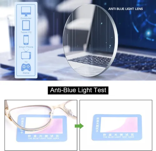 Vista 8 de Gafas de lectura progresivas multifocal, con bisagra de resorte, bloqueo de luz azul, multifocal, sin línea, para mujeres y hombres
