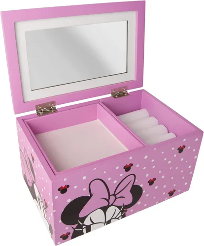 Vista 6 de Disney Joyero de Minnie Mouse, muestra tu organizador de joyas estilo Minnie