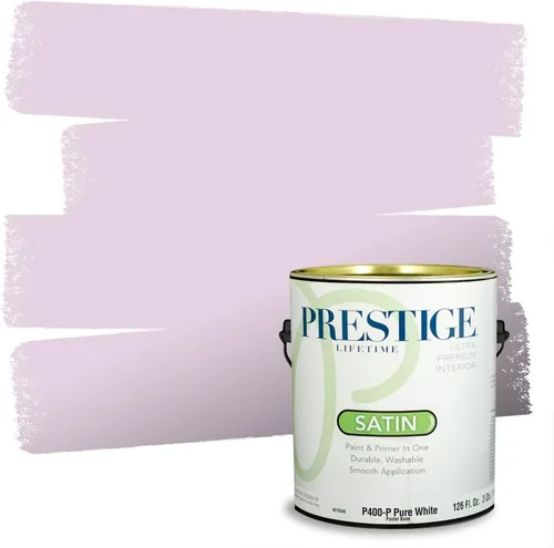 Vista 20 de PRESTIGE Pinturas de pintura interior e imprimación en uno, 1 galón, plano, combinación comparable de Sherwin Williams* Kimono Violet*
