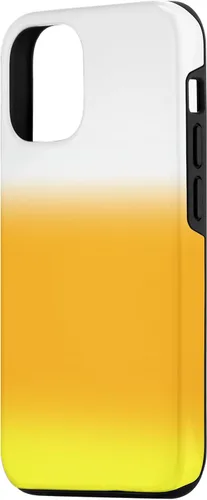 Vista 2 de iPhone 14 Halloween Candy Corn Gradient Naranja Amarillo Blanco Caso