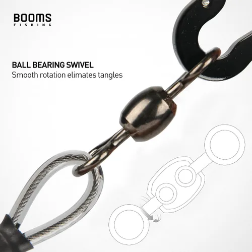 Vista 5 de Booms Fishing T02 - Correa de caña de pescar, correa de remo para kayak, accesorios de pesca para tabla de remo, cordón de pesca resistente
