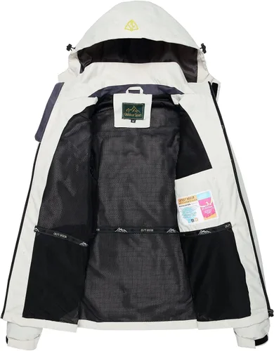 Vista 3 de GIISAM Chaqueta impermeable y a prueba de viento para hombre, ligera, con capucha, chaqueta deportiva de montaña para hombre, cortavientos