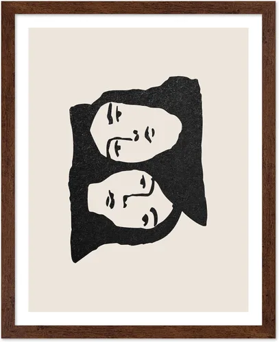 Vista 142 de Poster Master Faces Poster - Retro Women Print - Portrait Art - Sketch Illustration - Abstract Artwork - Woman Design - Chic Boho Design - Great
