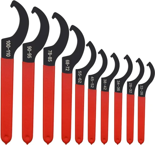 Vista 10 de Mdvora Juego de Llaves Spanner para Coilover, 4 piezas, Acero de Aleación, Goma