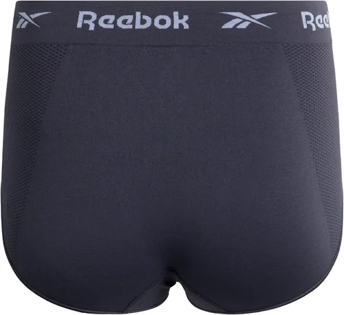 Vista 6 de Reebok Ropa interior para mujer Bragas de cintura alta sin costuras (paquete de 10)