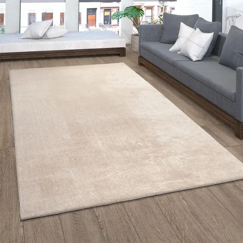 Vista 33 de Paco Home Alfombra suave en cobre acogedora alfombra antideslizante color sólido lavable, tamaño: 6'7" x 9'2" Marrón cobre