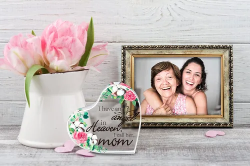 Vista 2 de SICOHOME Regalo conmemorativo para la pérdida de la madre, regalos de condolencia por pérdida de la madre duelo funeral en memoria de un ser