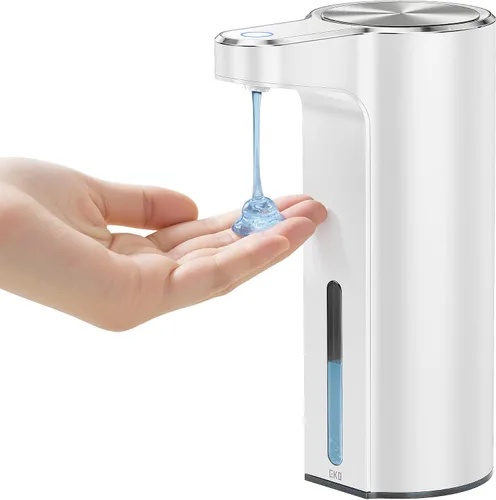 Vista 18 de EKO Aroma - Dispensador automático de jabón líquido de 9 onzas líquidas, recargable y resistente al agua para cocina y baño, con control de volumen