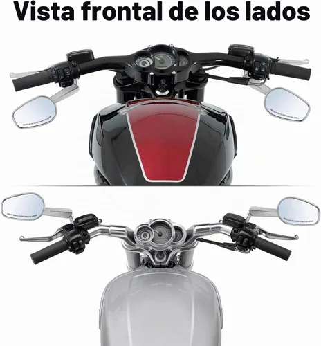 Vista 4 de Espejos retrovisores LED intermitentes aptos para Davidson VROD V-Rod VRSCF