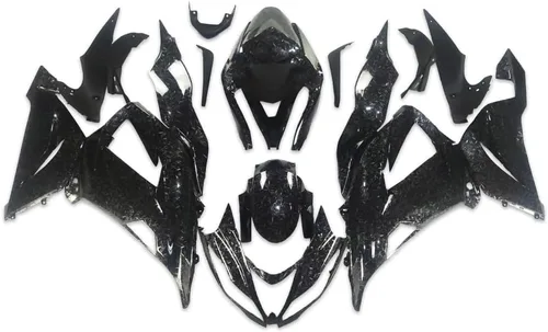 Vista 29 de Carenado negro brillante para Kawasaki Ninja 2013-2018 ZX6R 636 001 Negro Brillante