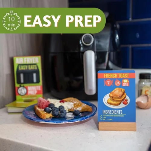 Vista 3 de Boxer Gifts Easy Eats - Tarjetas de recetas de freidora de aire, 52 deliciosas y rápidas recetas de freidora de aire de preparación de 10 minutos