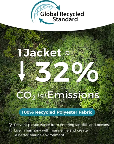 Vista 4 de Wantdo Chaquetas acolchadas recicladas para mujer, abrigos cálidos de invierno, chaqueta larga de invierno