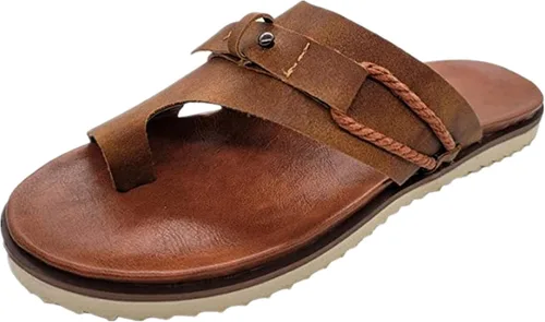 Vista 111 de Ladmiple Sandalias ortopédicas florales de moda 2023 con soporte de arco, zapatillas romanas casuales con puntera abierta