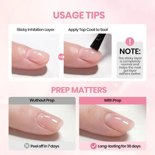 Vista 58 de Beetles Kit de Gel Duro para Uñas Clásico Neutro 3 Colores 9 en 1 Extensión de Uñas Esculpido de Alta Dureza para Profesionales de Salón Gel
