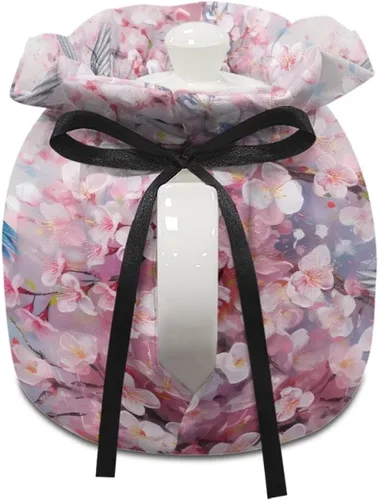 Vista 3 de DISNIMO Funda de tetera aislada a prueba de polvo con diseño floral de colibrí, para mantener el calor, accesorios decorativos, colcha