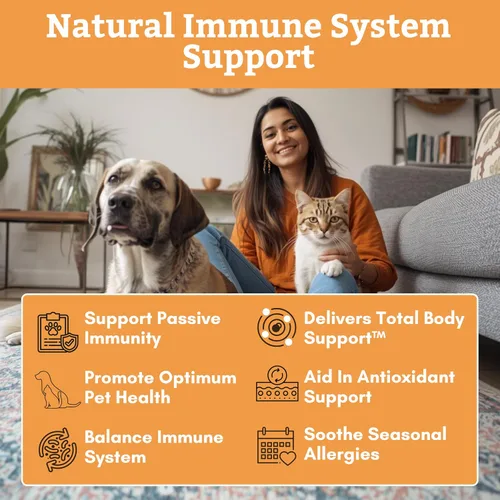 Vista 2 de Wholistic Pet Organics Suplemento de vitamina C para la piel y el pelaje de los perros - 1 oz - Medicamento para el alivio de la alergia del perro