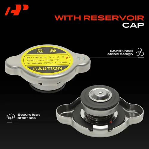 Vista 5 de A-Premium Tanque de depósito de recuperación de desbordamiento de refrigerante del motor [con tapa y manguera] compatible con Nissan Armada