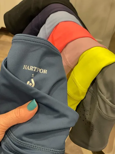 Vista 6 de HARTPOR Pantalones cortos de gimnasio para mujer, sin costuras, con contorno de glúteos, para yoga, atletismo, correr, deportes, ejercicio, fitness
