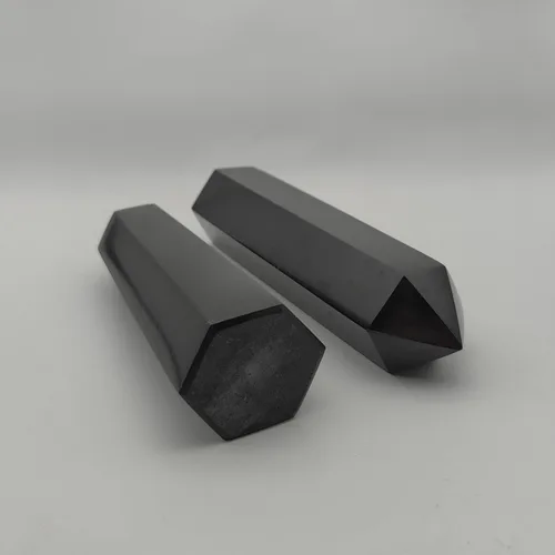 Vista 5 de Torre de turmalina negra con 6 facetas de cristal curativo Varita de 0.5 a 1 libras para meditación, colección Reiki, decoración del hogar