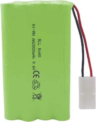 Vista 7 de 2 pilas recargables AA de 9.6 V 2800 mAh con enchufe Tamiya con cable de carga USB para coches de juguete a control remoto, camiones, tanques