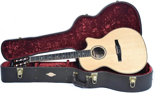 Vista 9 de Taylor 814ce-N Grand Auditorium Cutaway - Cuerda de nailon con tapa de abeto natural Sitka
