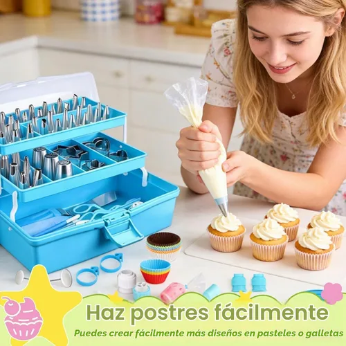 Vista 2 de Suuker Kit de suministros de herramientas de decoración de pasteles, 236