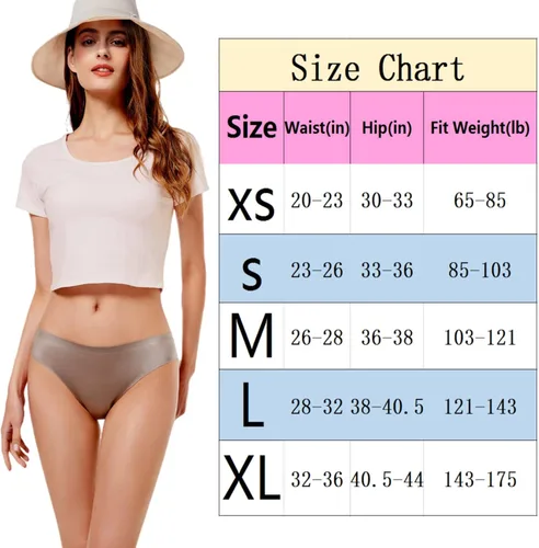 Vista 6 de YESUBELU No Show Seamless Underwear for Women Satin Panties Cheeky Sexy Underwear for Women 4 Pack