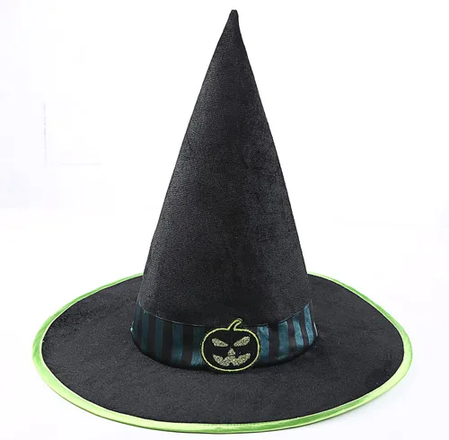 Vista 4 de Lingway Toys Disfraz de bruja de Halloween con sombrero para niñas