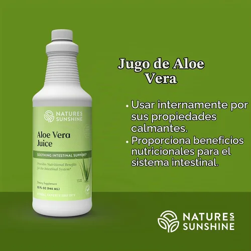 Vista 4 de Jugo de aloe vera Nature's Sunshine 32 fl. oz