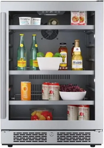 Vista 14 de Avallon ABR151BLSS Centro de bebidas de 15 pulgadas de ancho para 86 latas con iluminación LED