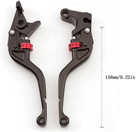 Vista 2 de FXCNC Palancas de embrague de freno de motocicleta compatibles con TTR125L/LE/LW 00-16, YFM700 Raptor 700R 00-06, Raptor YFM660 01-05, XT660/R/X