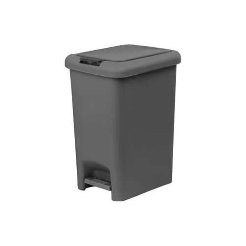 Vista 8 de Superio Bote de basura con pedal delgado de 16 cuartos de galón (beige suave)