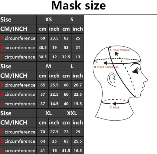 Vista 5 de Negro 3D látex máscara de goma unisex capucha rojo Teetch Cosplay tubo nasal Club sexo BA05