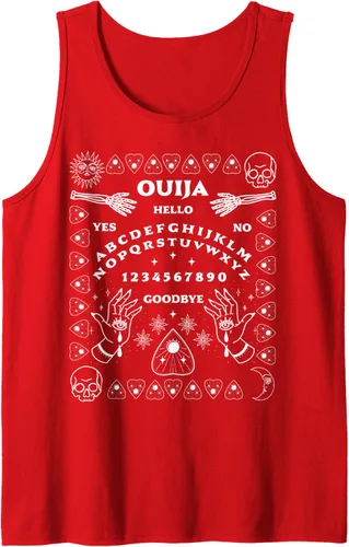 Vista 14 de Ouija Junta Planchette Tank Top Negro