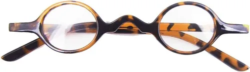 Vista 9 de Anteojos de lectura retro redondos pequeños para hombre y mujer (dos pares/leopardo + negro, 1.50)