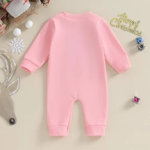 Vista 56 de FYBITBO Ropa de bebé niño niña Santa manga larga mono mameluco recién nacido primera Navidad traje de una pieza